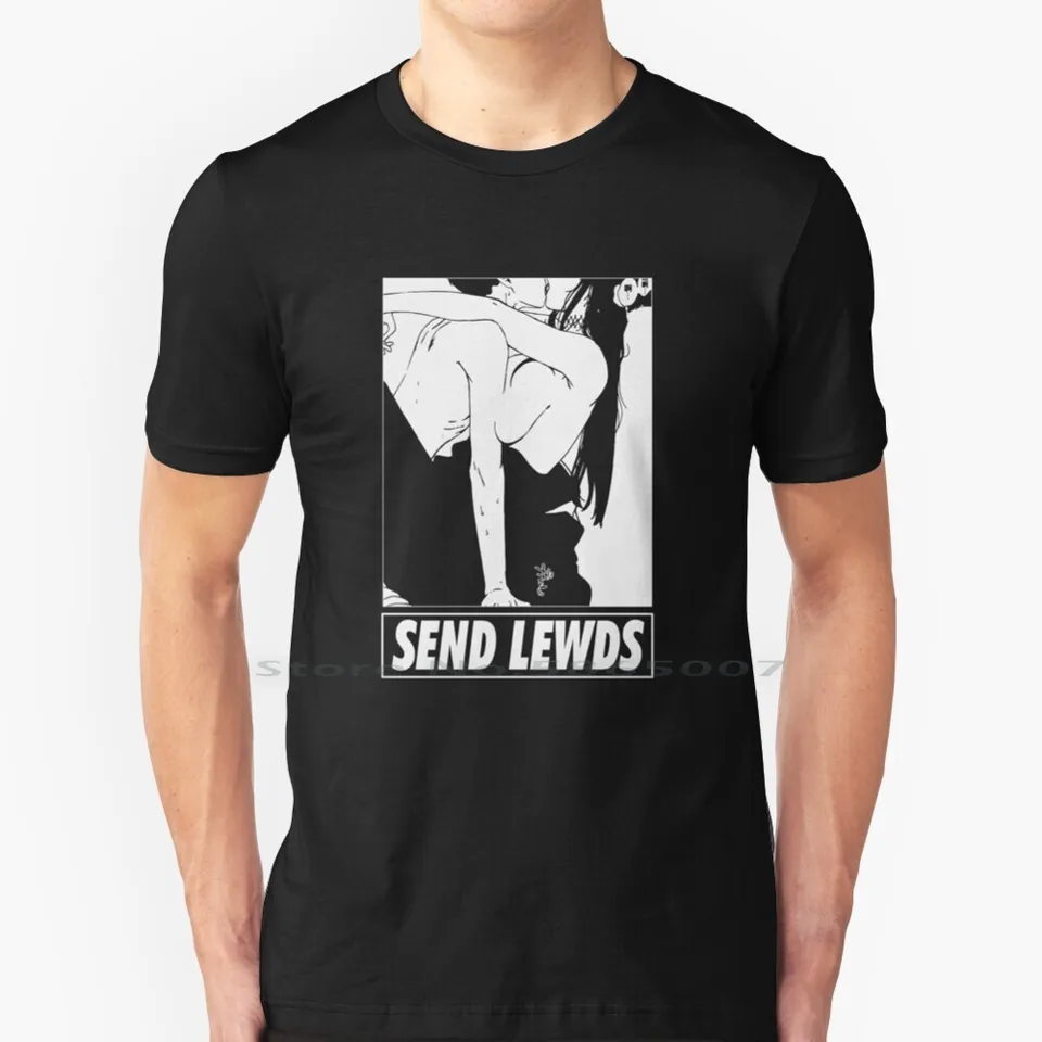 Pošlite oleje | Charakter 2 100% bavlnené tričko Hentai s materiálom Senpai Ecchi Pošlite Lewds Manga Oppai Cute Waifu Kawaii Sexy